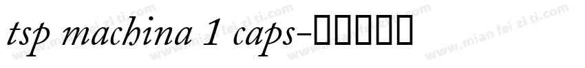 tsp machina 1 caps字体转换